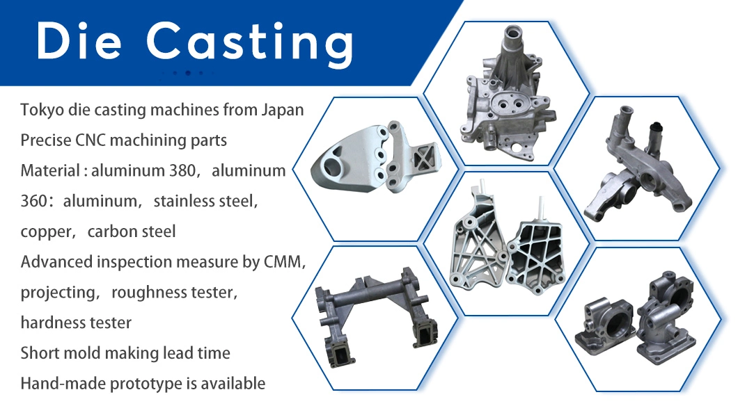 OEM Part Manufacturer Aluminum/Zinc/Brass/Alloy Metal/Steel/Iron Gravity/Sand/Die Casting